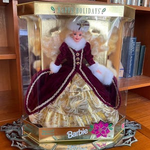 Vakantie Barbie-pop -1996 Happy Holidays Barbie - vintage speelgoed - retropoppen