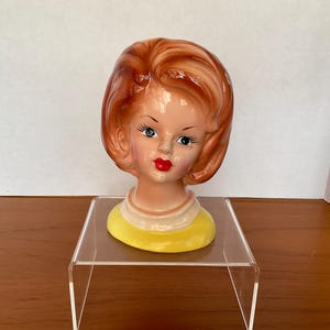 Vintage Lady Head Vase - Napco - Lefton - Inarco - Napcoware - Trimont - retro decor and design - nostalgic gifts - dresser accessories
