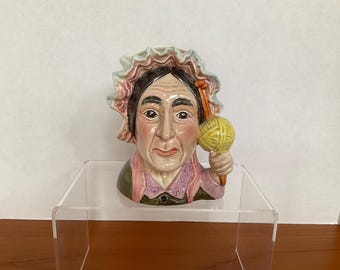 Vintage Lady Head Vas - Beswick England - Dickens Betsy Trotwood