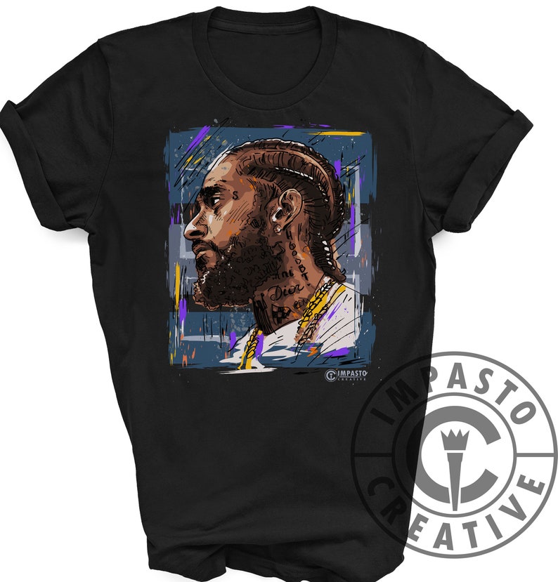 Nipsey Hussle t shirt, Nipsey, Unisex T shirt, trending t shirt, cool t shirt, kobe, los angeles, LA, music icon, graphic tee, unique, art 