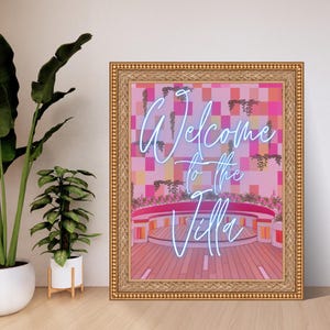 Bem-vindo à Villa | Arte de parede inspirada na Ilha do Amor