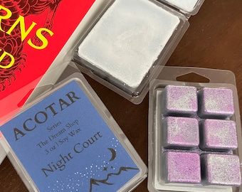 Night Court Wax Melt | Book Wax Melts | ACOTAR Inspired | Bookish Wax Melts | A Court of Thorns and Roses |