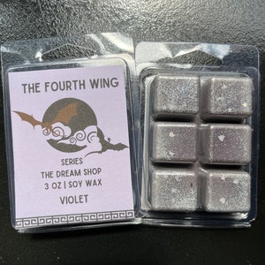 Violet Wax Melt | Book Wax Melts | The Fourth Wing Inspired | Bookish Wax Melts | Dragon Rider |
