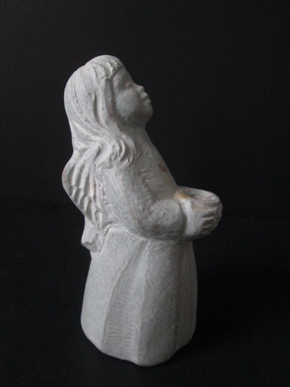 Isabel Bloom small girl angel in blue statue signed dated Home & Living