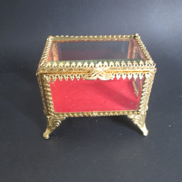 Glass Jewelry Casket Etsy