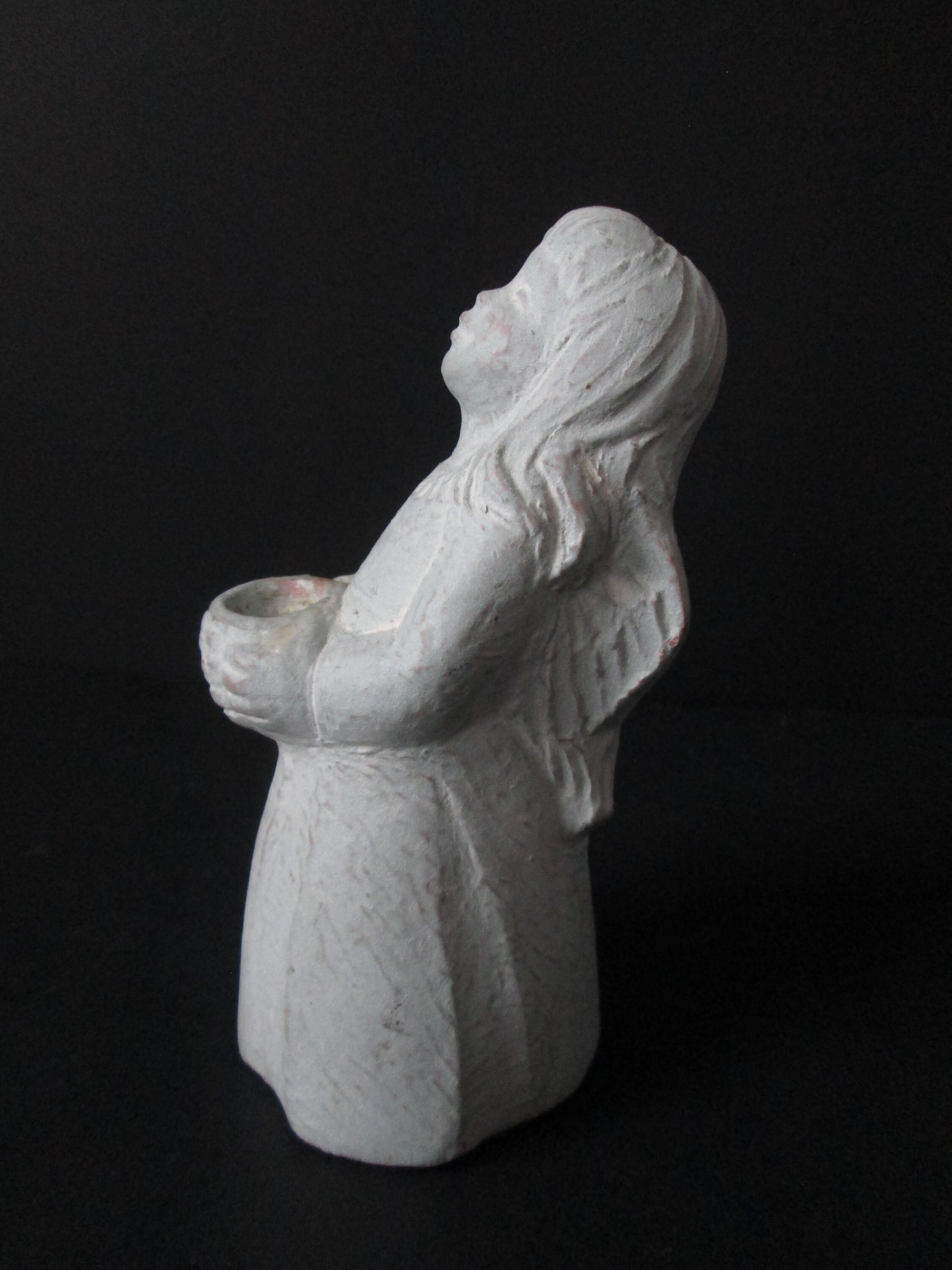 Isabel Bloom small girl angel in blue statue signed dated Home & Living