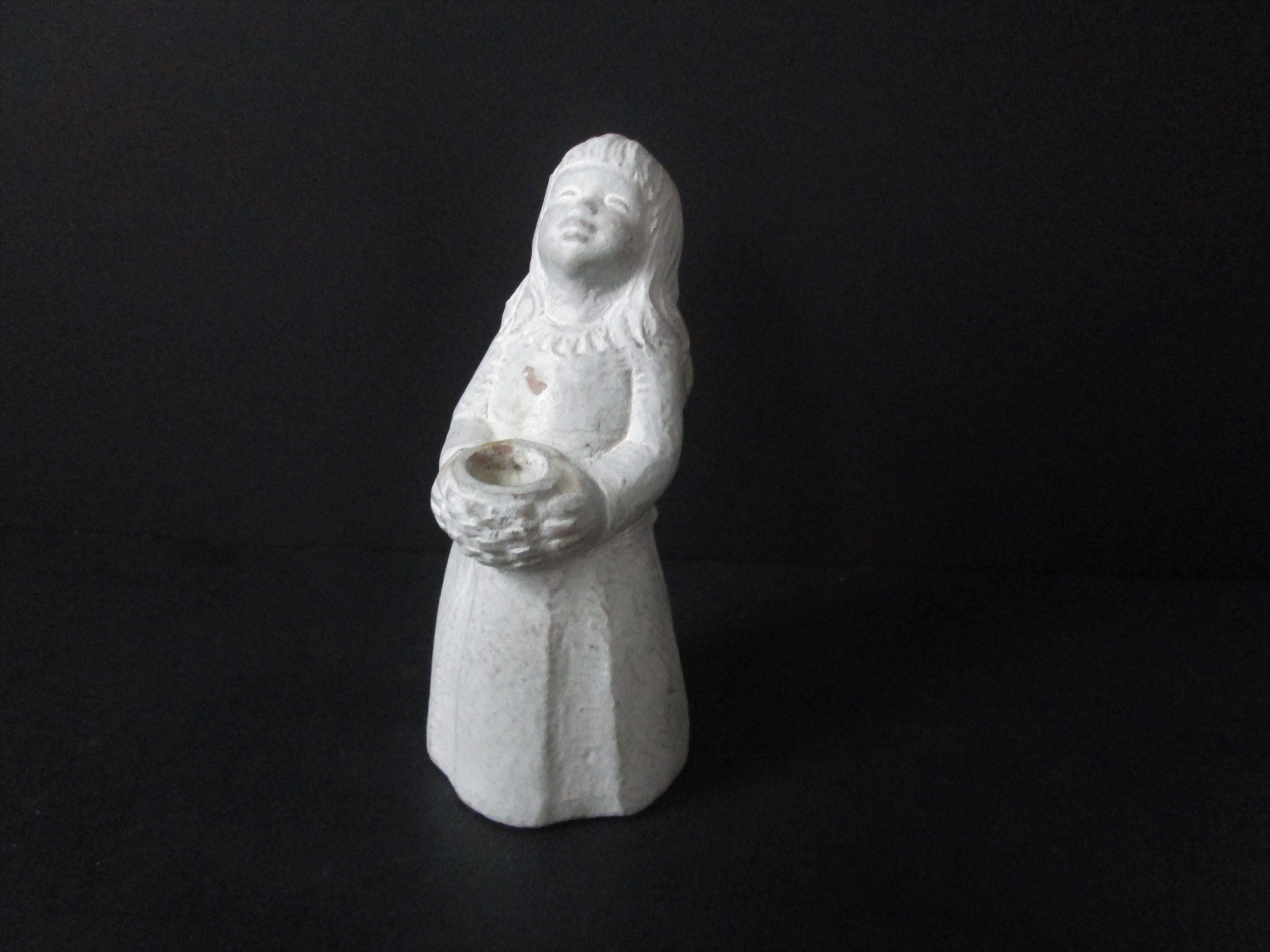 Isabel Bloom small girl angel in blue statue signed dated Home & Living