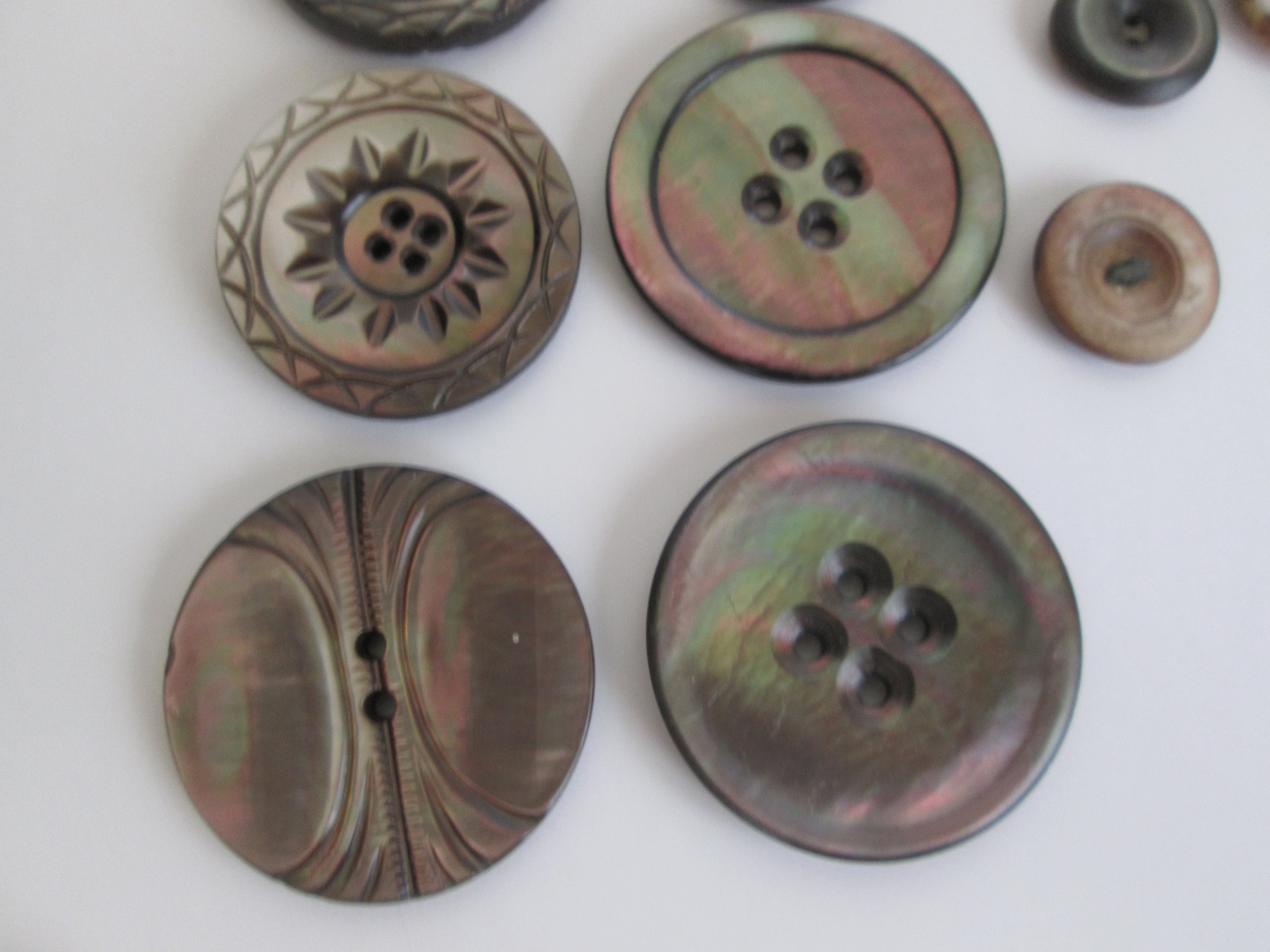 14 Vintage to antique MOP button lot | Etsy