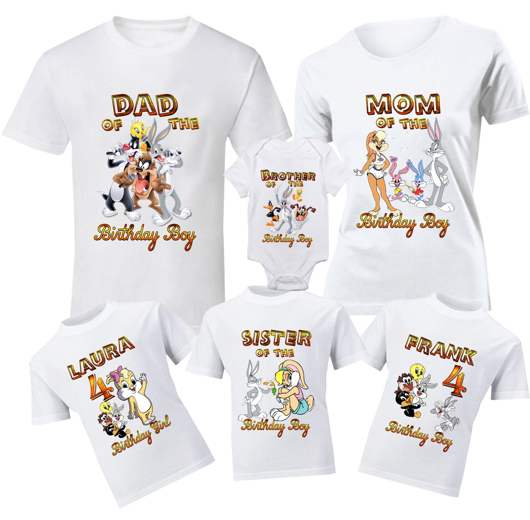 Birthday Looney Tunes Family Shirts 