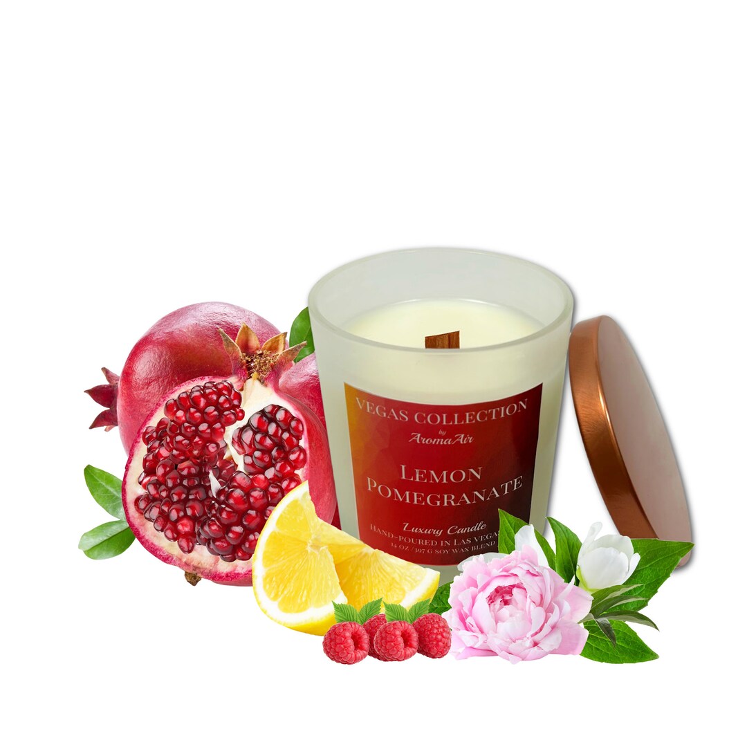 Zitronen Granatapfel 14 oz Kerze inspiriert von The Aria Hotel and