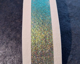 Cepheus- Handmade Watercolour, Chameleon Paint, Holographic, Green