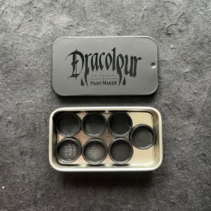 Watercolour Tin, Handmade Watercolour Tin, Empty Watercolour Palette, 6 or 8 Half Pan Palette, Calligraphy Palette, Dracolour