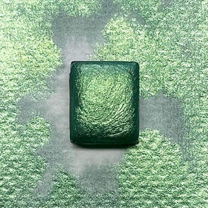 Fern- Handmade Watercolour, Metallic Paint, Mica, Green Pigment, Calligraphy Ink, Lettering, Aquarelle, Artist Supplies, Painting