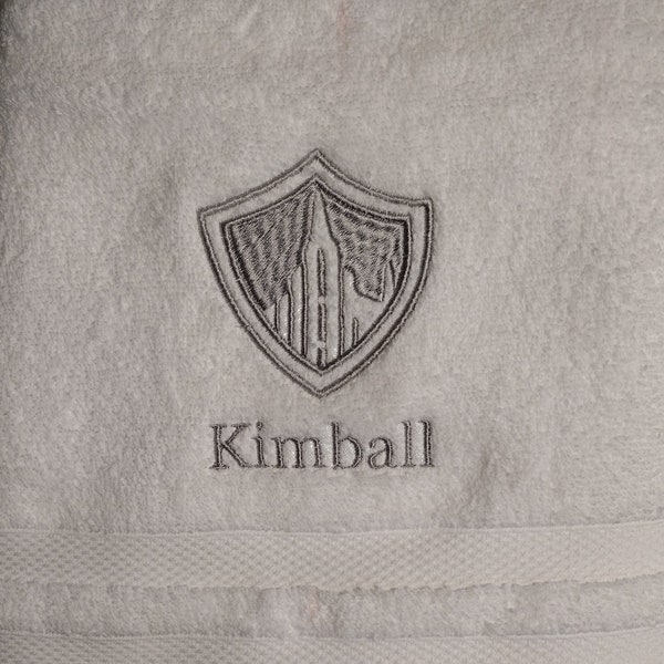 Embroidered Baptism Towels. (Updated Logo.)