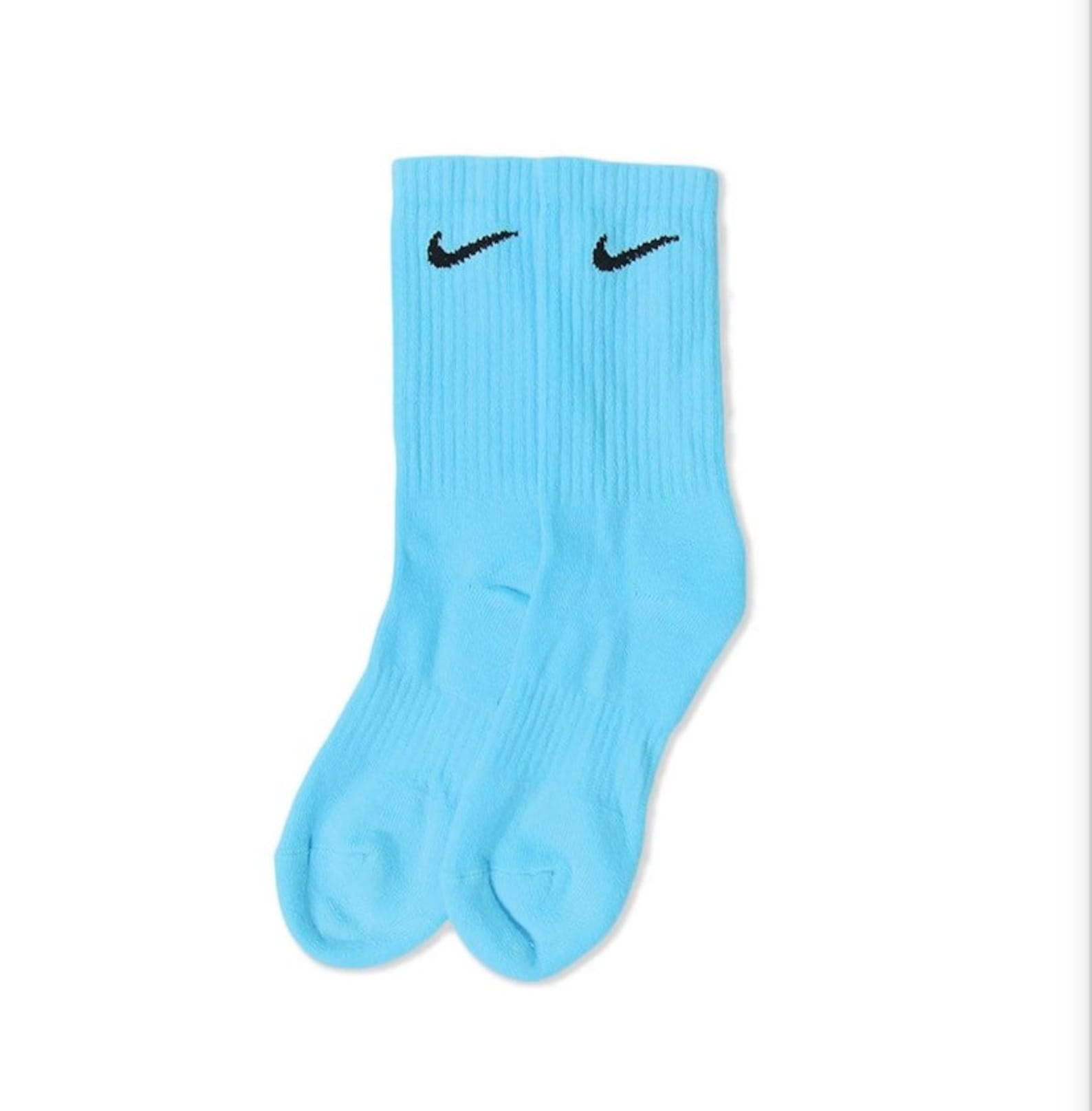 Nike Sky Blue Socks /Custom Made /Tye Dye Nike Blue Socks Etsy