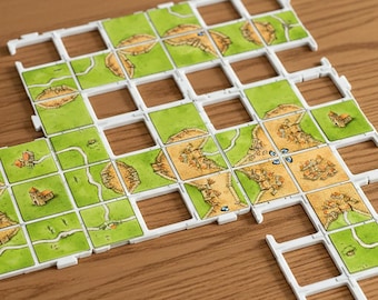 Carcassonne Grid Tile Holder | 3x3 Grid Board Game Storage Accessory