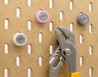 Powerful SKADIS Magnet for IKEA Pegboards - Holds up to 500g - Storage and organization