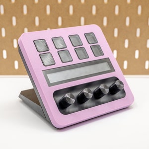 Stream Deck Plus + Cover | Change the color to White, Pink or even Gray or Black, and remove the logo from the faceplate