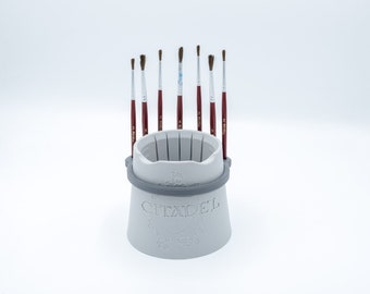 Brush Holder for Citadel Water Pot : Compatible with all Citadel brushes and other brands.