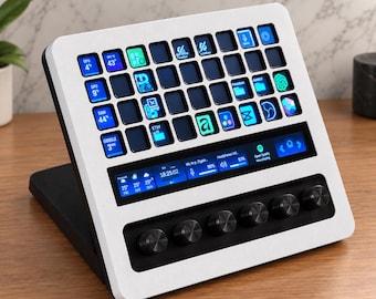 Stream Deck Plus + XL Cover | Change the color to White, Pink or even Gray or Black, and remove the logo from the faceplate