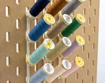 IKEA SKADIS Cotton Reel Holder Accessory, compatible and holds 4 Coats Moon, Gutermann spools, reels...