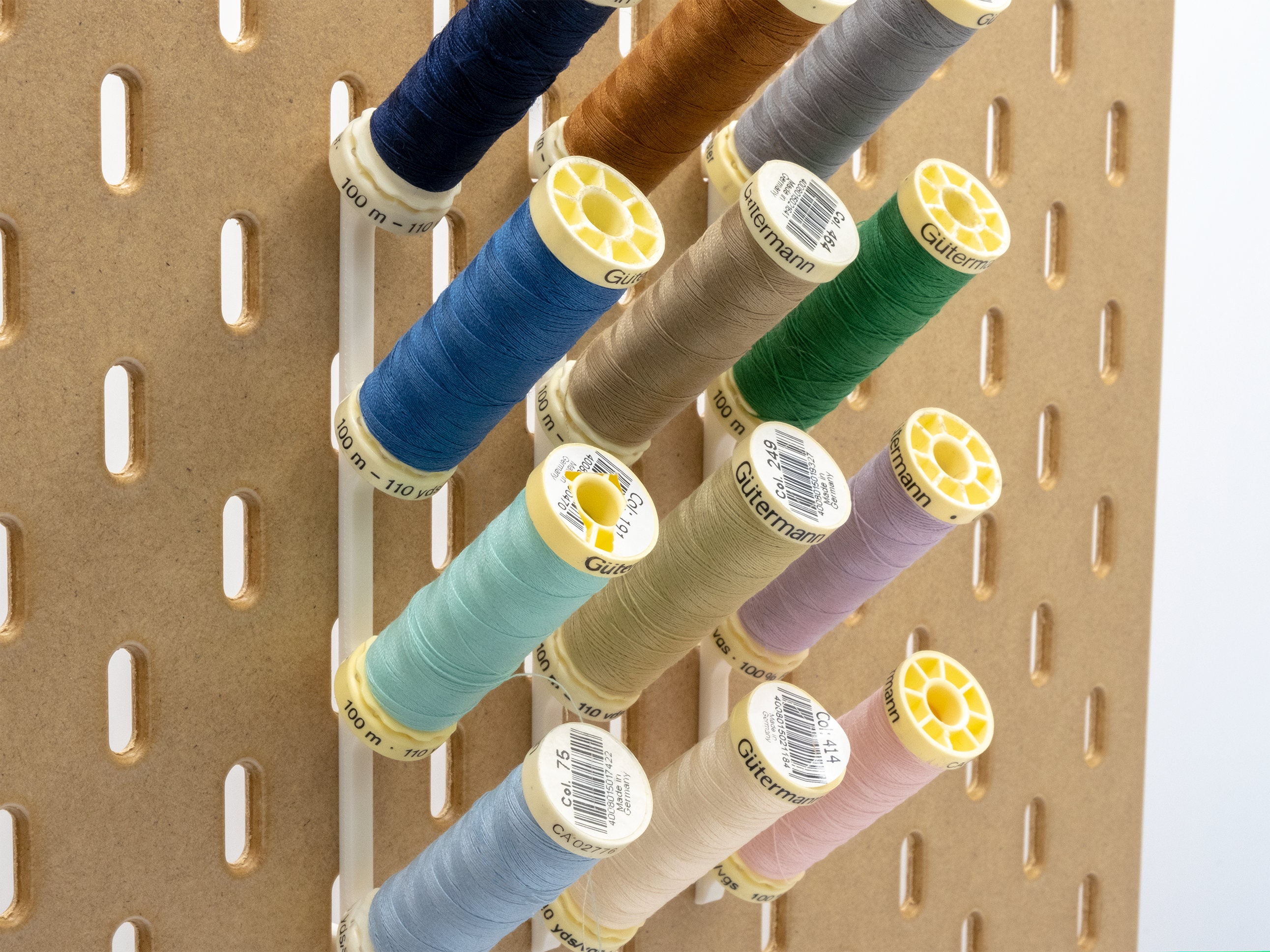 IKEA Sewing Thread Spool & Bobbin Holders for SKÅDIS Pegboard Sewing and  Craft Room Thread Storage 