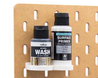 Vallejo 35ml Wash & 60ml Primer Holder for IKEA SKADIS | Paint Organizer for Miniatures