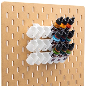 IKEA SKADIS Paint Dropper Bottle Holder | Army Painter, Vallejo, Green Stuff World | Organization for Acrylic Paints 17ml and 18ml