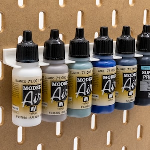 Vallejo Paint Stand for IKEA SKADIS | Acrylics holder for miniatures, Organization for acrylic paints