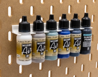 Vallejo Paint Stand for IKEA SKADIS | Acrylics holder for miniatures, Organization for acrylic paints