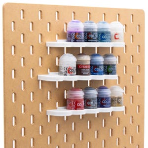 12ml and 24ml Paint Holder for IKEA SKADIS (32mm diameter) | Acrylics holder for miniatures, Organization for acrylic paints