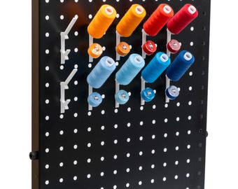 Thread Spool and Bobbin Holder for 1/4" Pegboard