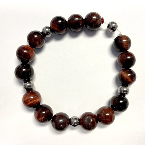 Bracelet with Tiger's Eye beads buying (brown, multicolored)