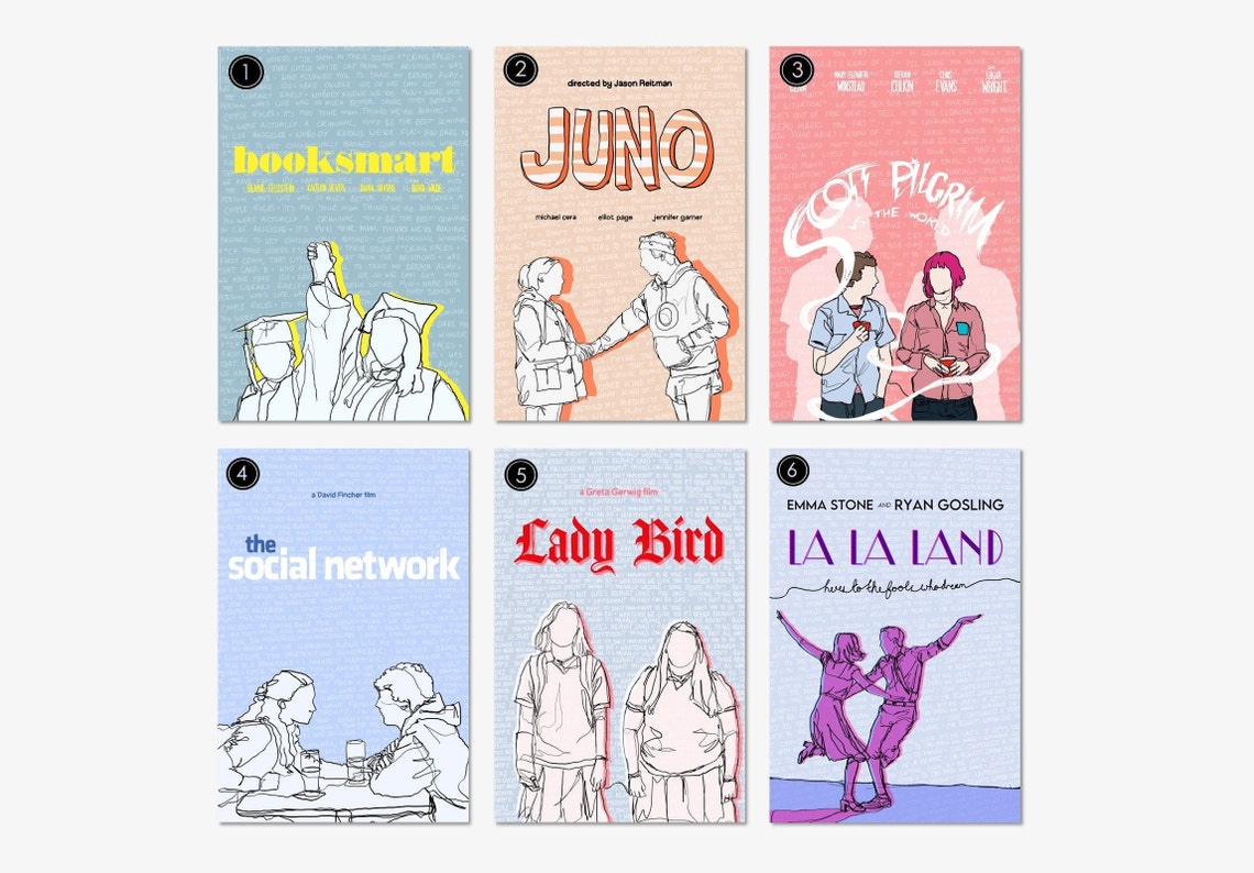 Movie Print Postcard Bundle Etsy