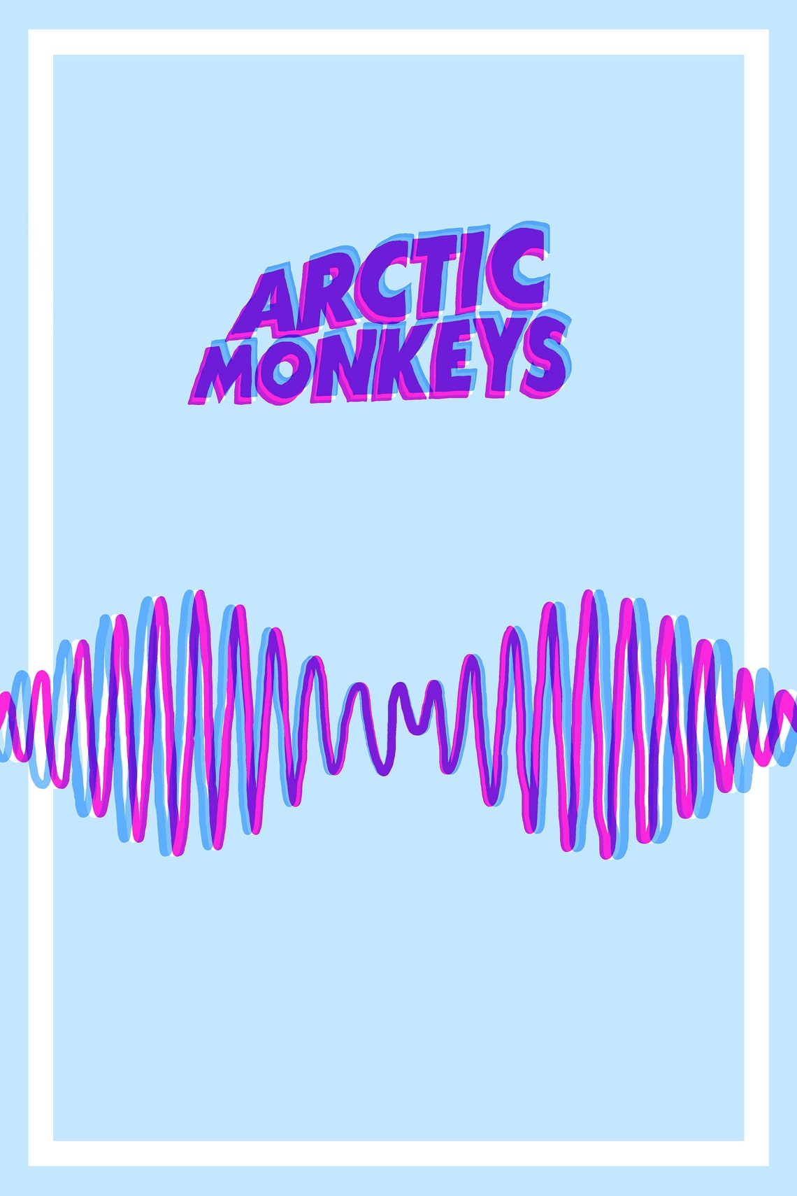 Arctic Monkeys AM Album Cover Digital Art Print | Etsy