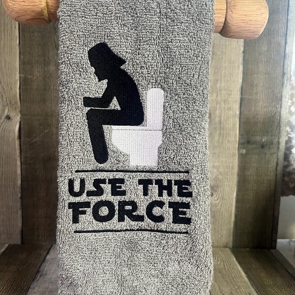 Star Wars Hand Towel, Darth Vader Hand Towel, Embroidered Star Wars Hand Towel, Star Wars Gift, Cast Member Gift, Use the Force