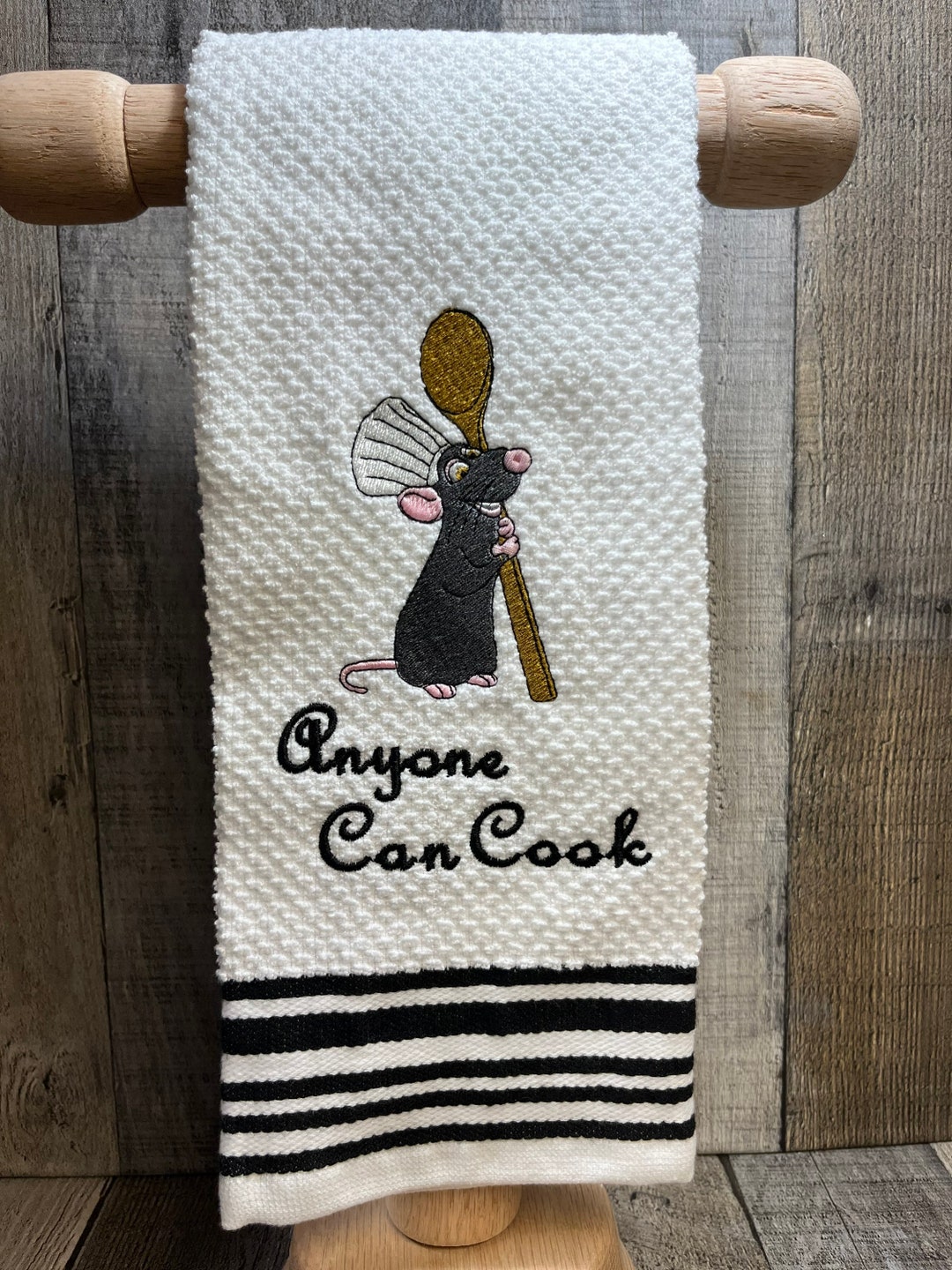 DCP Gift, Cast member gift, Hand Towel, Remy Towel, Ratatouille towel, Anyone Can Cook, Disney Towel, Embroidered Towel