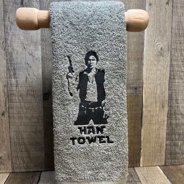Star Wars Towel, Star Wars Gift, Wash Your Hans Towel, Embroidered Towel, Cast Member Gift