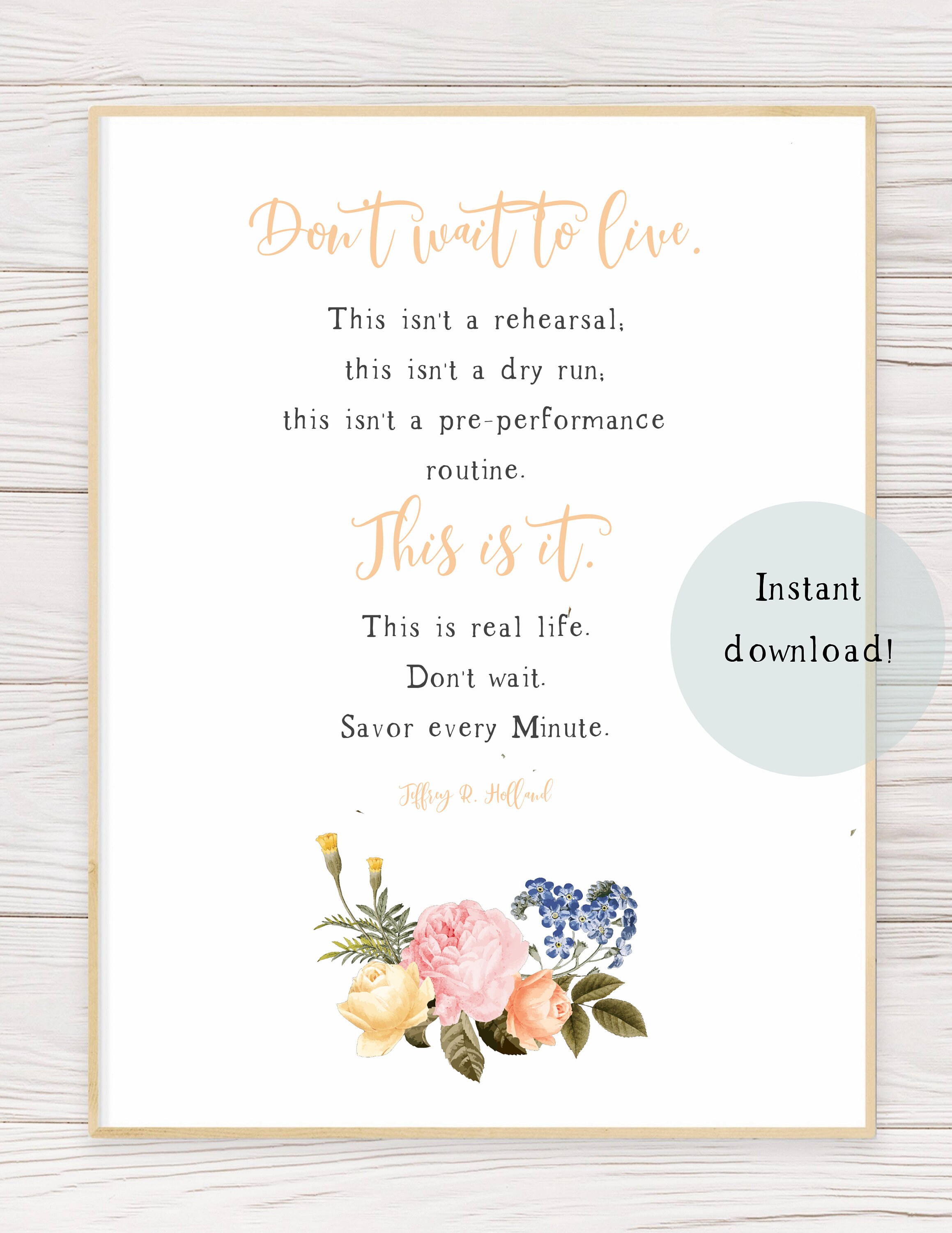 Citation Imprimable Lds Par Jeffrey R Holland Etsy France