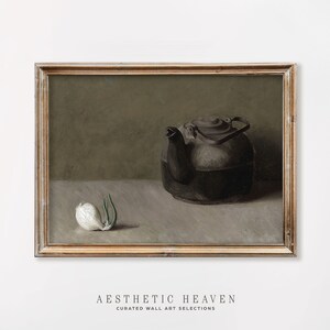 Farmhouse Kitchen Art | Minimalist Wall Art | Oil Painting | Vintage Rustic Painting | Kitchen painting | Digital Download | SL_06