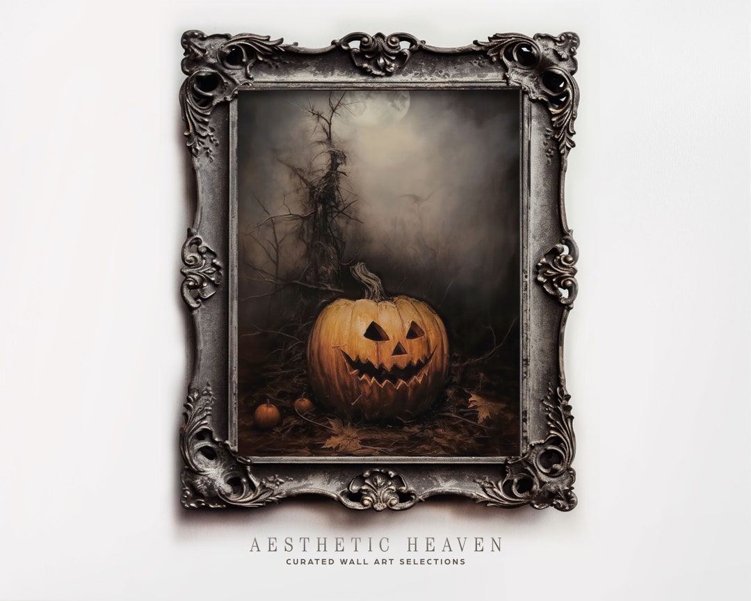 Jack O Lantern Halloween Art | Halloween Pumpkin | Spooky Carved ...