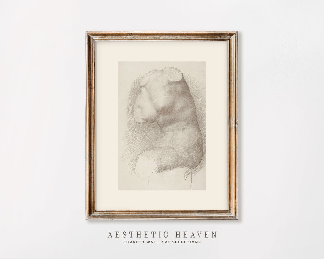 Drawing Art Wall Art Antique Drawing Print Digital Download Classic