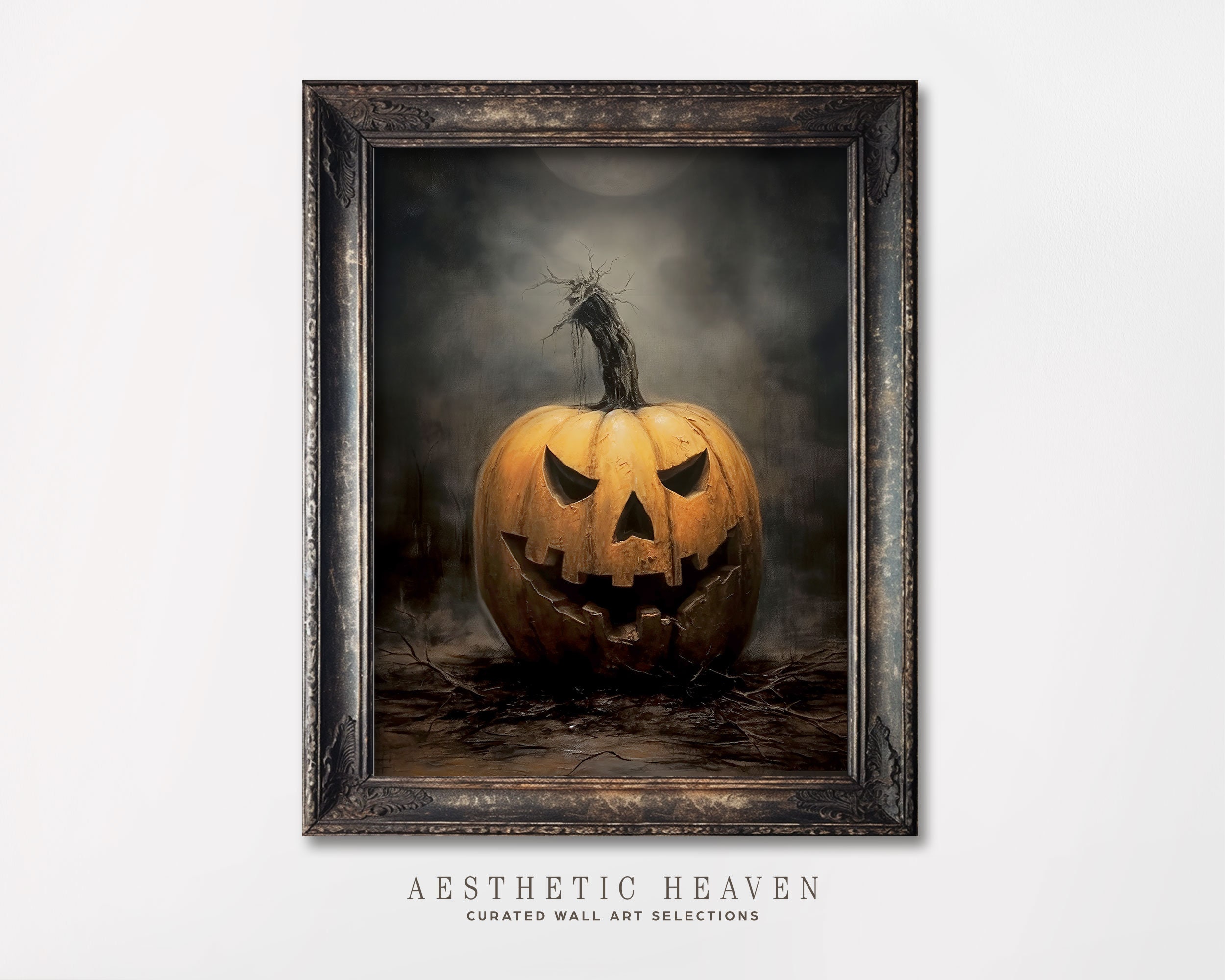 Jack O Lantern Halloween Art | Halloween Pumpkin | Spooky Carved ...