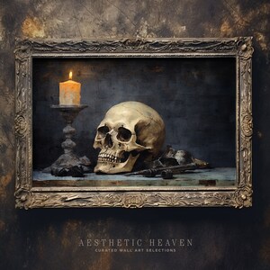 Halloween Print Wall Art Dark Academia Gallery Gothic Decor Halloween ...