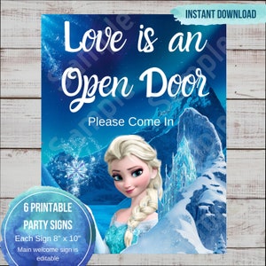 Free Printable Frozen Table Signs