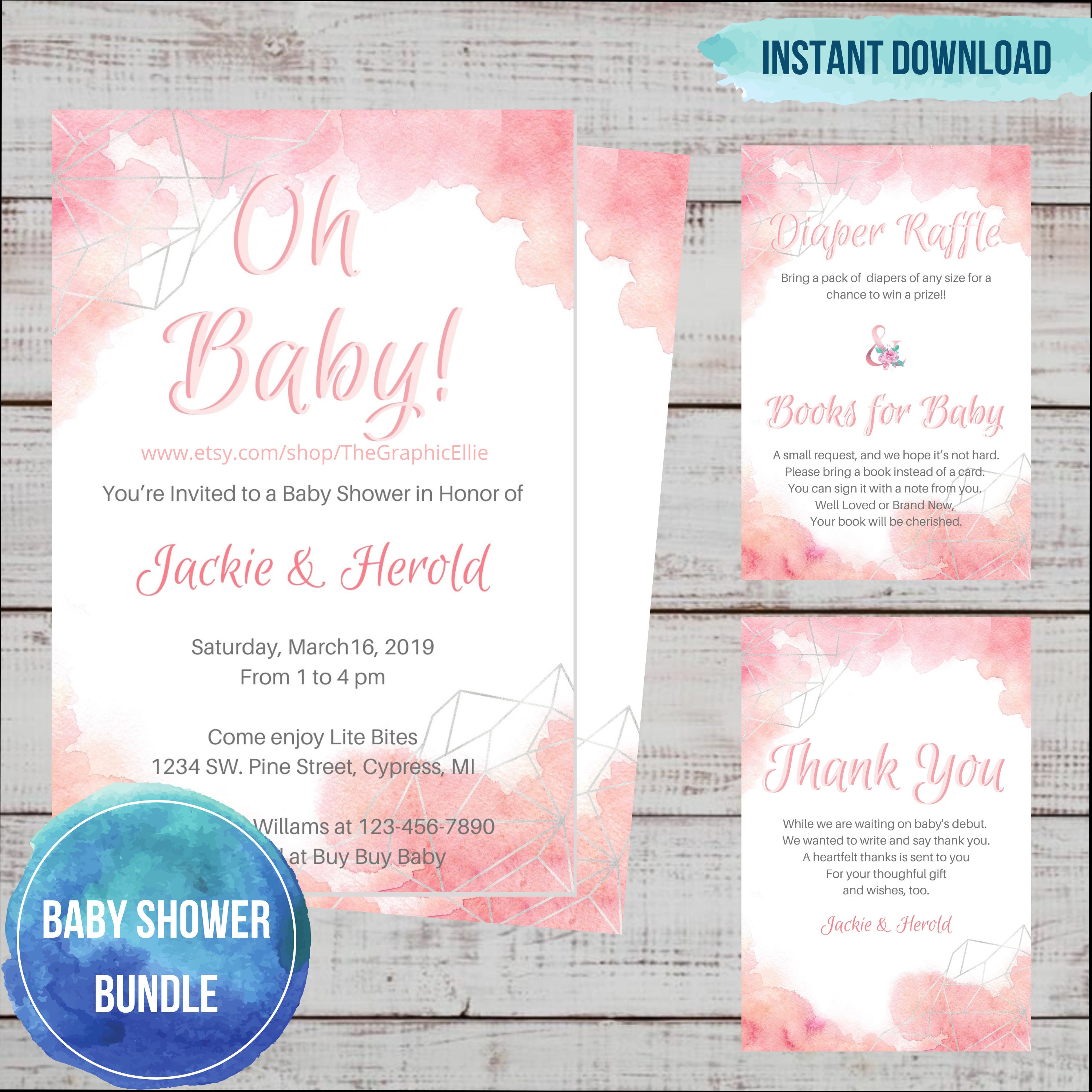 Blush Baby Shower mom to Be Banner DIY Banner - Etsy UK