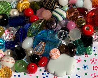 180 Grams Colorful Large Bead Mix!