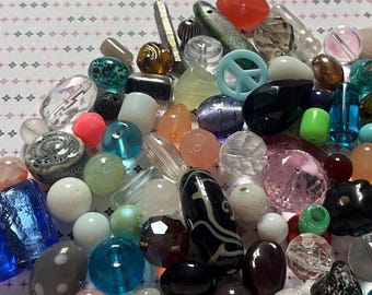 150 Grams Colorful Medium/Large Bead Mix!