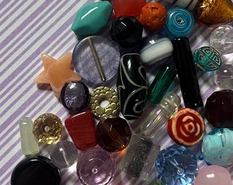 150 Grams Colorful Large Bead Mix!