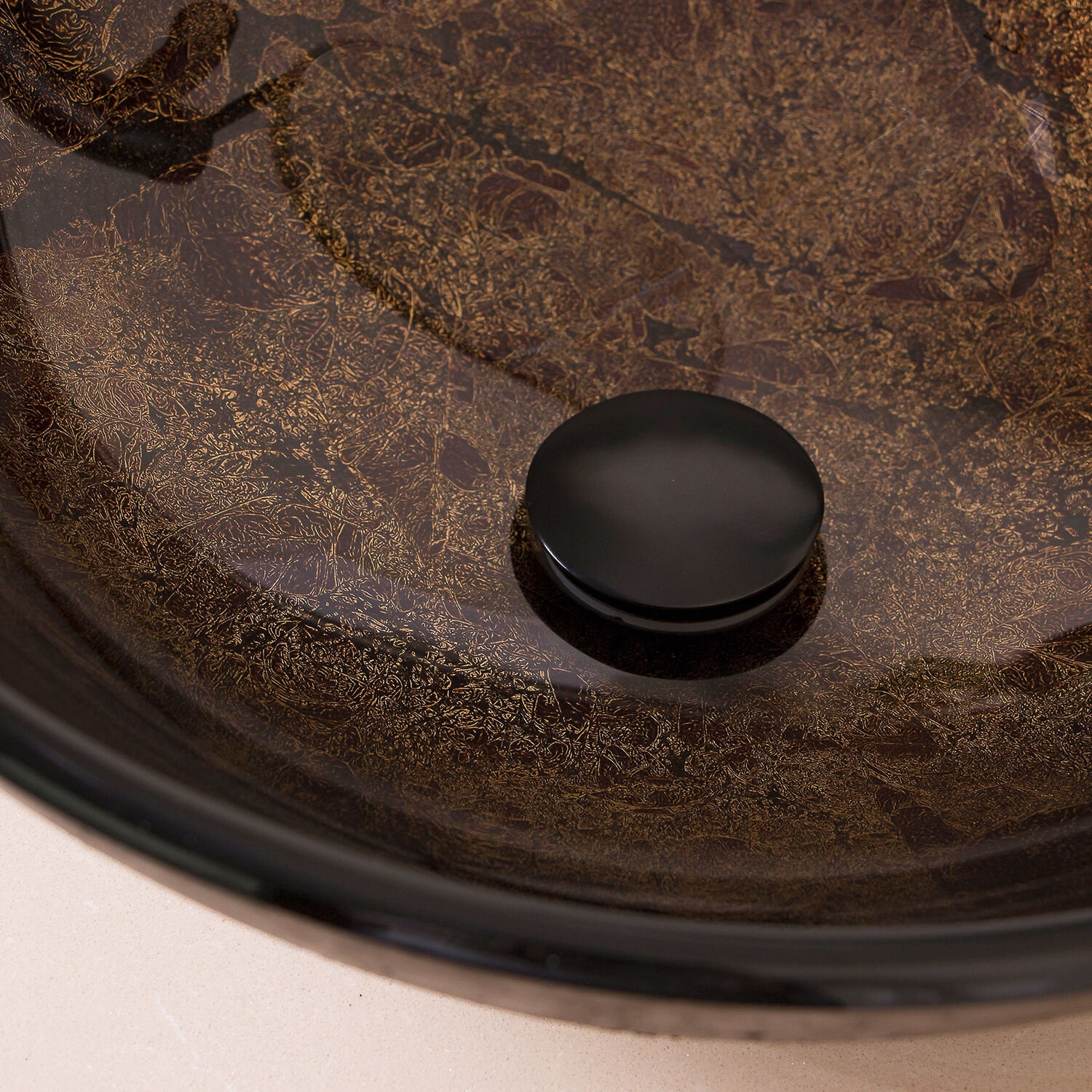 Lavabo del recipiente del baño con el grifo de latón set / | Etsy